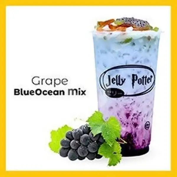 Grape Blue Ocean Mix | Jelly Potter, Neglasari