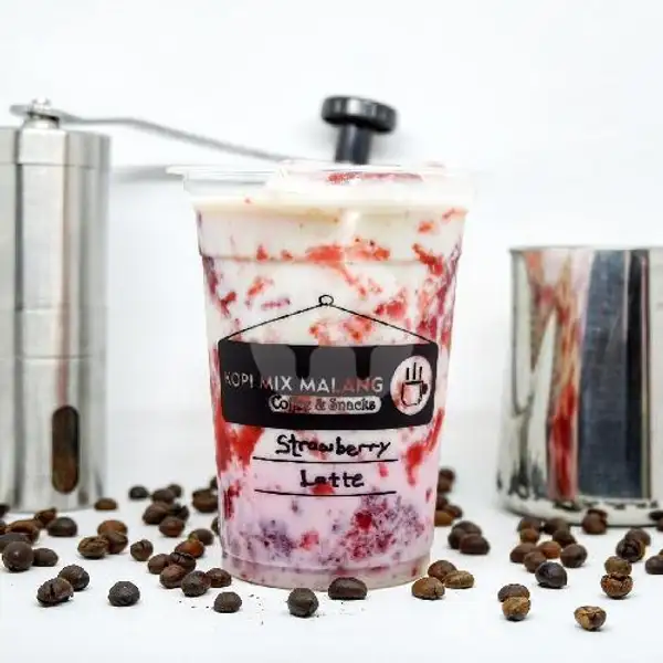 Strawberry Latte | Kopi Mix Malang, Klojen