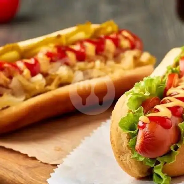 Hot Dog Sosis Kecil | Roti Kukus Dan Bakar, Sukajadi
