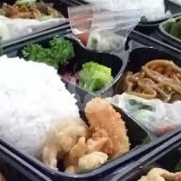 Paket Box Udang Goreng+Sayuran | Love Vegetarian, Batam Kota