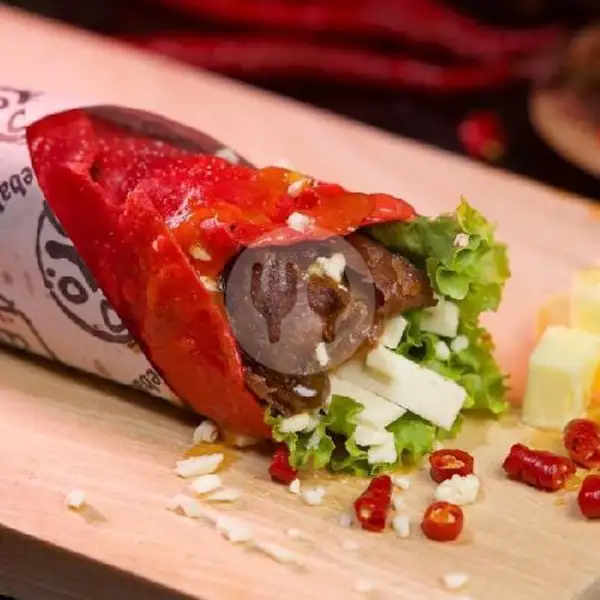Red Kebab Sosis | Mozzarella Kebab dan Burger Natasya