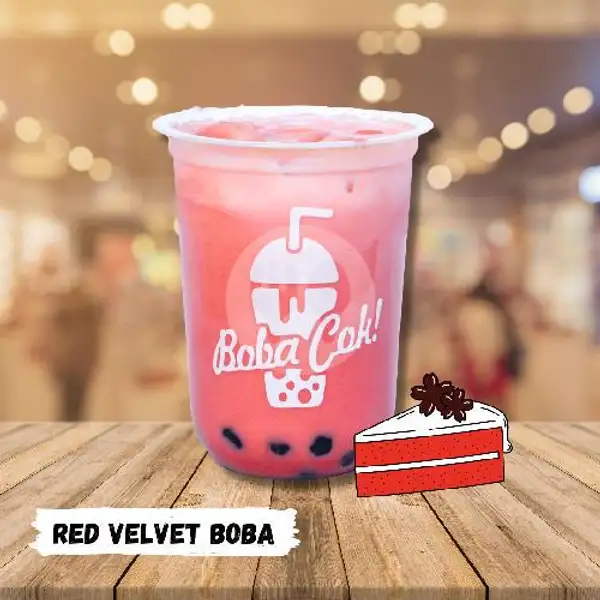Boba Red Velvet Milk | Boba Cok!, Kotagede