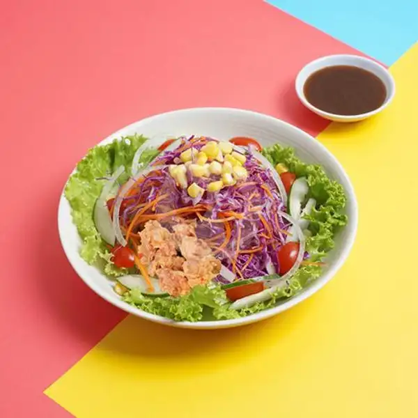Chicken Karaage Mix Salad | Beef Mafia, Cikini