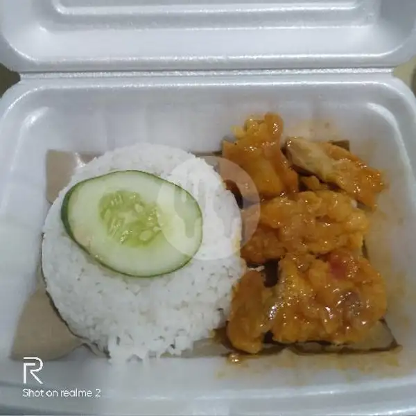 Paket Nasi Chicken pedas manis | Paket Nasi Ayam