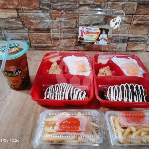 Paket Combo 2 Cordon Bleu Free Teh Poci | Food Dea Mom Chicken Steak Klari Karaba2, Delta Kondang Indah