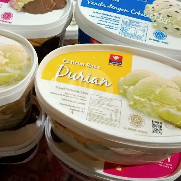Ice cream Diamond 700 Ml Durian | Black Burger Dan Kebab Al Rayyan, Bulak