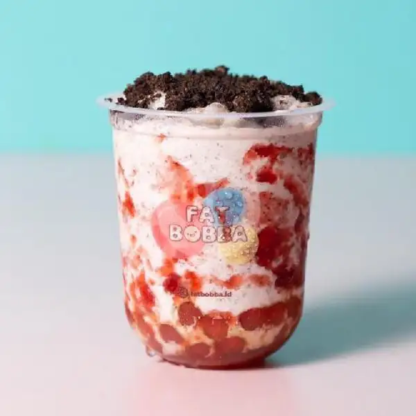 Strawberry Cookie Smoothies ( S ) | Fat Bobba, Senapelan