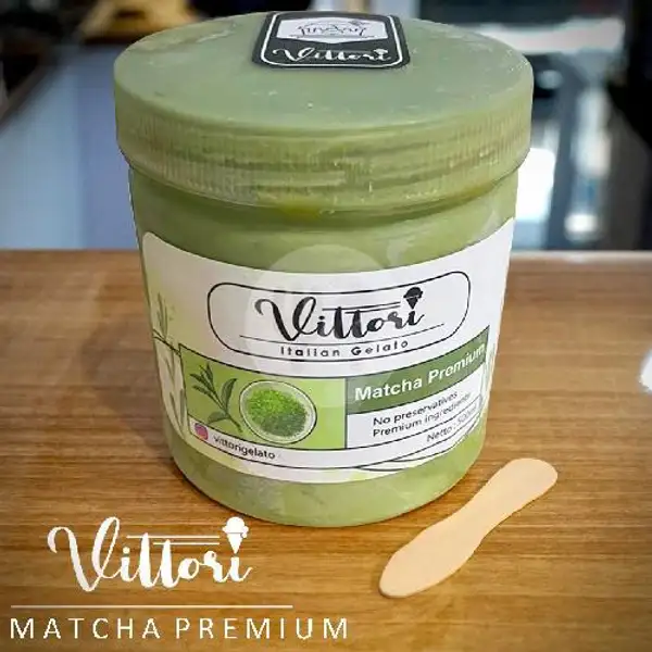 Ice Cream Es Krim Gelato Vittori - Matcha Premium | Vittori Gelato