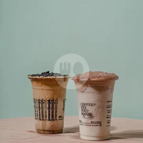 Dalgona coffee with topping oreo | Pesenkopi X Pesenmie, Kenjeran