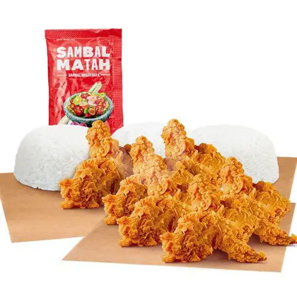 Kombo Makan Bertiga | KFC, Simpang Enam Bali