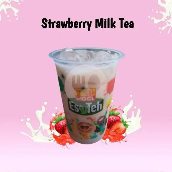 SPECIAL STRAWBERRY MILK TEA-(gelas besar) | Booster (Boba & Mojito Drink) X Poci, Kenjeran