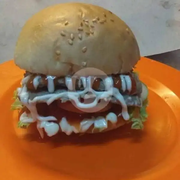 Double Beef Burger | Alvin Kebab 89, Pamulang