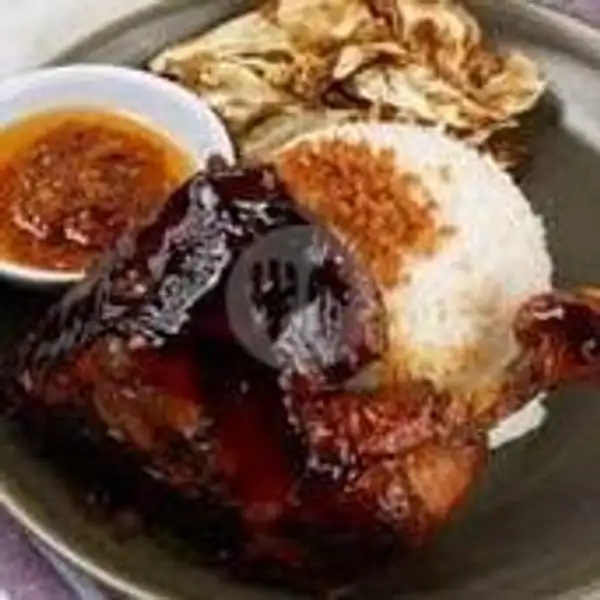 Paket Nasi Ayam Bakar Kare (lebih besar ayamnya) | Warung Sobat, Ibu Sangki