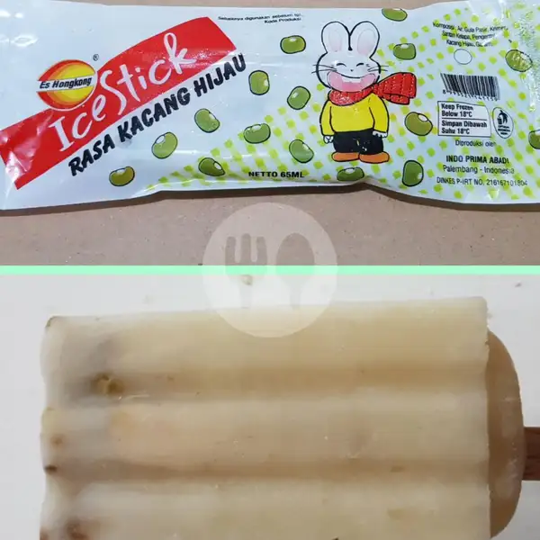 Ice Cream Stick Kacang Hijau | Es Hongkong, Veteran