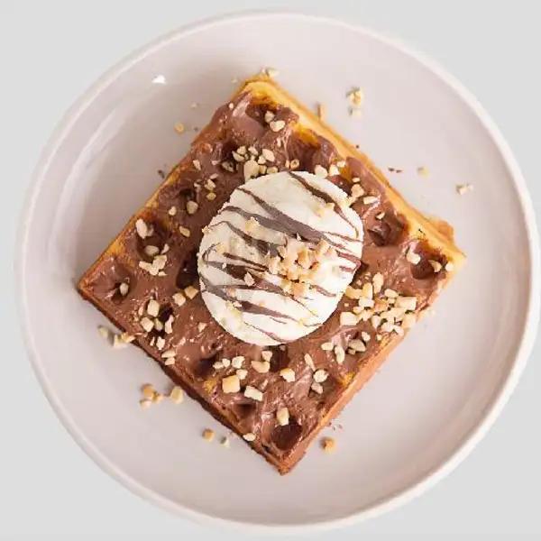 The Nutella Waffle | Brownfox Waffle & Coffee, Denpasar