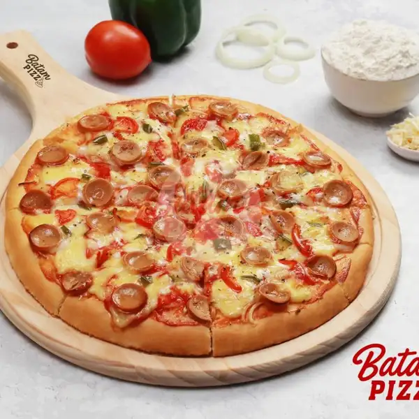 Chicken Sausages Pizza Premium Small 20 cm | Batam Pizza Premium, Batam