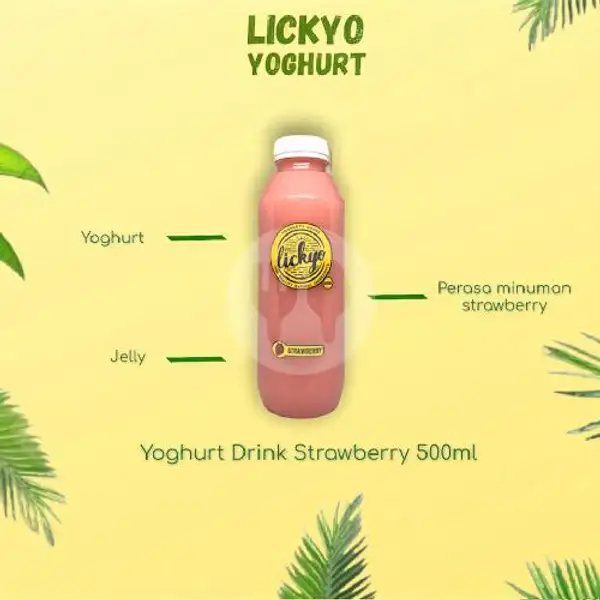Yoghurt Drink Strawberry 500ML | LickYo Creamy Yoghurt, Reog
