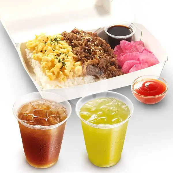 Beef Sukiyaki Donburi Set | Marugame Udon & Tempura, Dapur Bersama Menteng (Delivery Only)