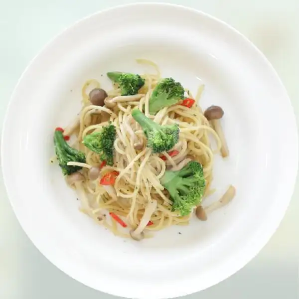 Mushroom Pasta | Brownfox Waffle & Coffee, Denpasar