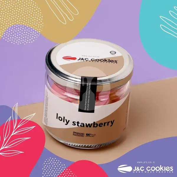 Lolly Strawberry Kaca | J&C Cookies, Bojongkoneng