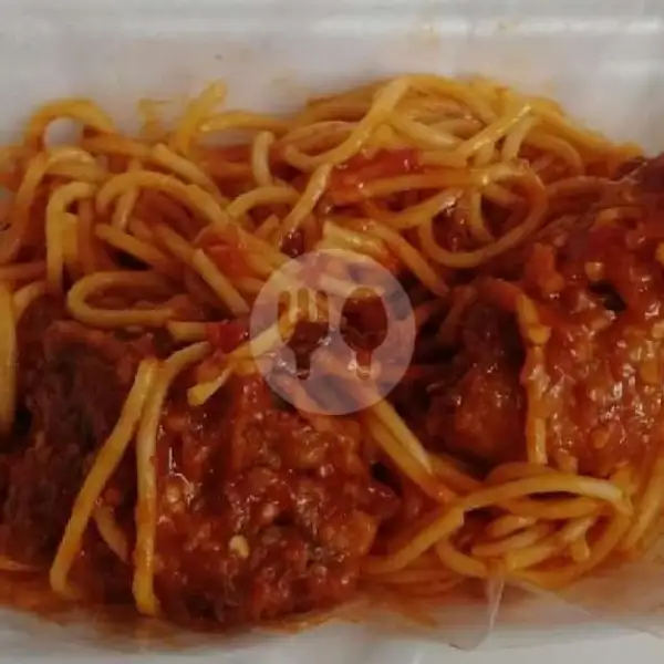 Spaghetti Ayam Porsi Bsr  (Level 0,1,2,3,4,5) | Seblak Kering Arjuna, Gang Binong Kulon
