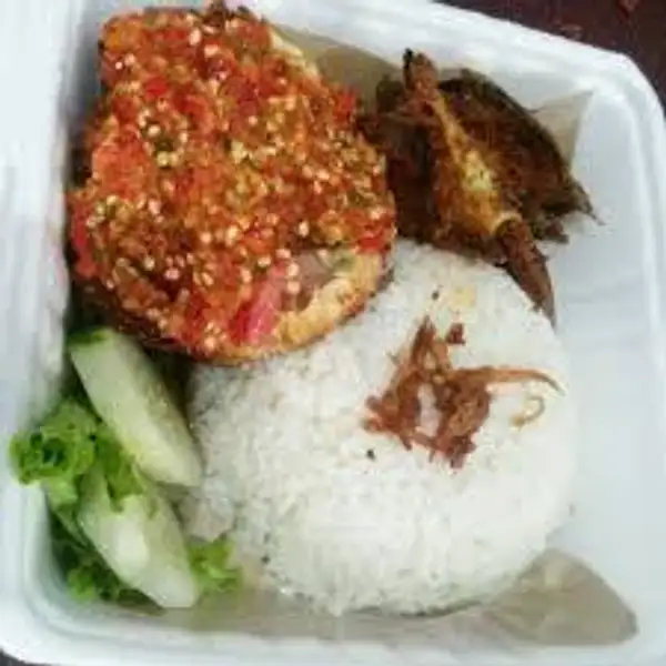 Nasi Uduk + Ayam Penyet ( Uk Ayam 1:4 ) + Lalapan | Nasi Kuning, Nasi Kebuli & Nasi Uduk Bang Ardy