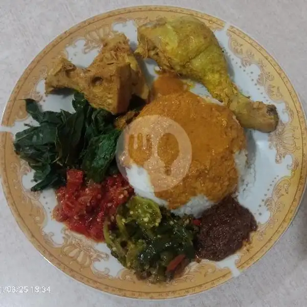 Nasi ayam gulai Hemat | RM Padang Marawa, Pinang