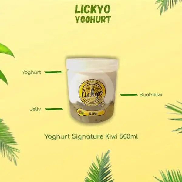 Yoghurt Kiwi Signature 500ml | LickYo Creamy Yoghurt, Reog