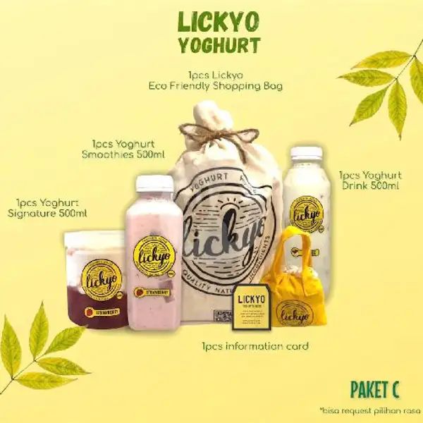 HAMPERS LICKYO - Paket C | LickYo Creamy Yoghurt, Reog