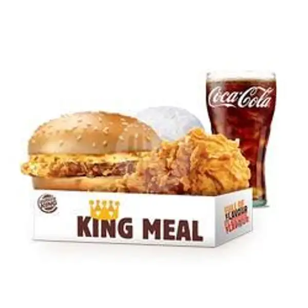 Paket King Meal Jalapeno Cheese Chicken Burger | Burger King, Level 21 Mall