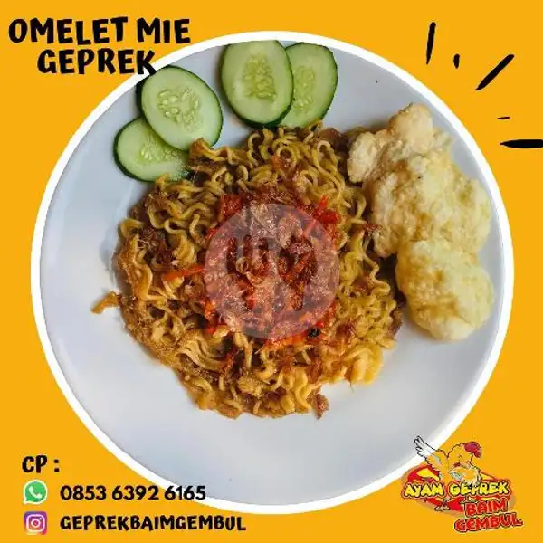Omelet Mie | Ayam Geprek Baim Gembul, Hanoman