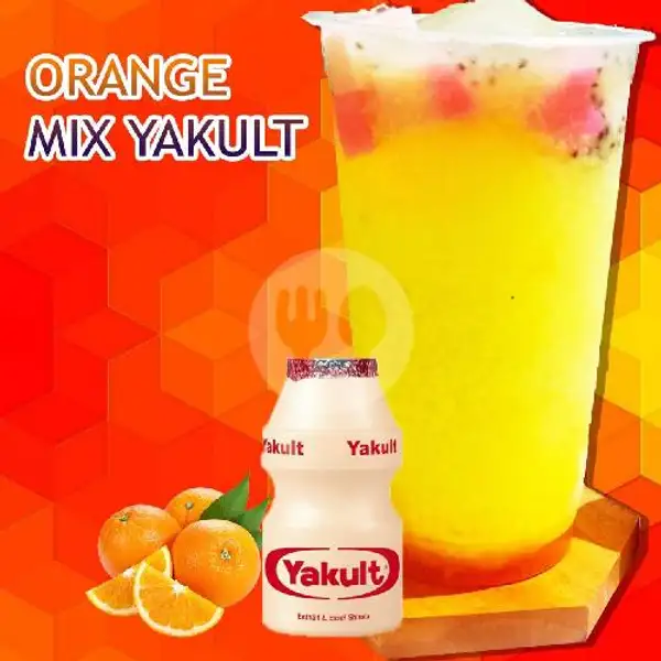 Orange Yakult | Es kopi & Cheese Thai Tea Rockopi, Gunung Putri
