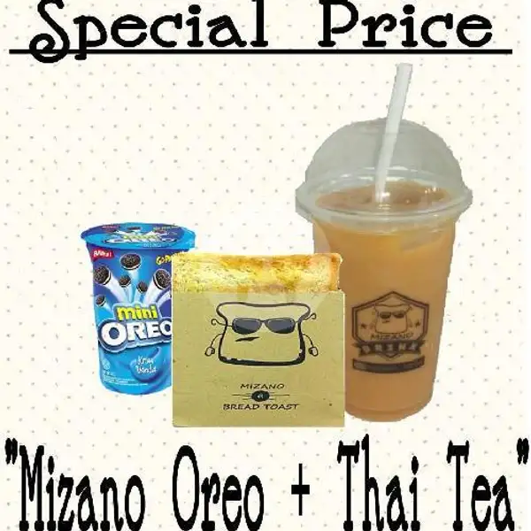 Mizano Oreo Reborn+ Thai Tea | Mizano Bread Toast, Bintaro