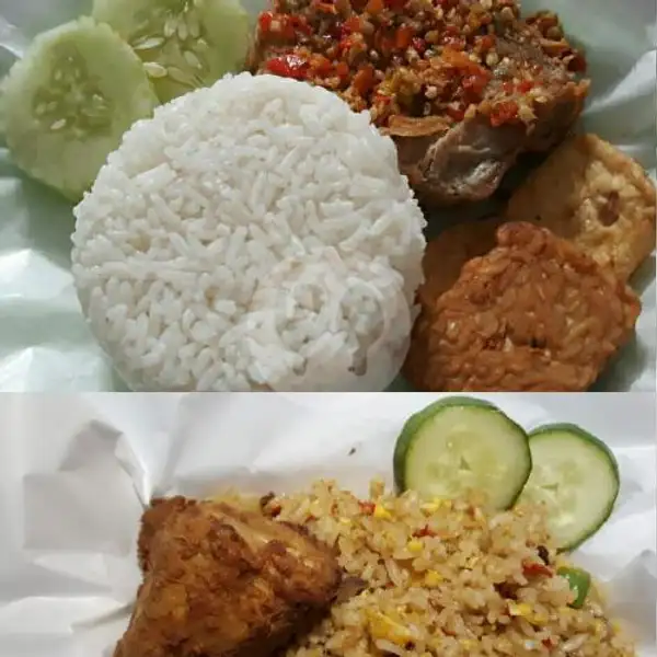 Paket BUNDLING Nasi Ayam Geprek Mix Nasi Goreng Ayam Krispi | DAPOER NANG'YA