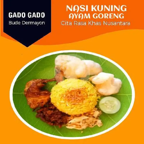 Nasi Kuning Ayam Goreng | Gado Gado Bude Dermayon, Batam