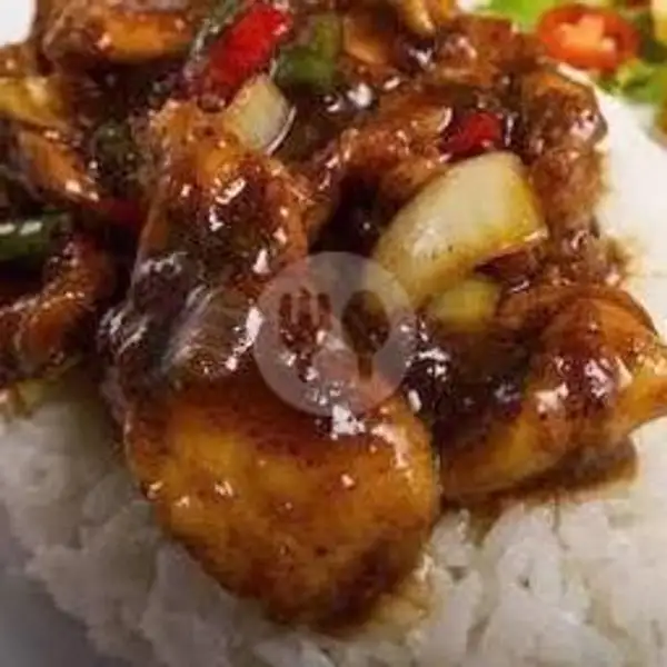 Nasi Ayam Saus Lada Hitam | Dapur Kenangan, Sukun