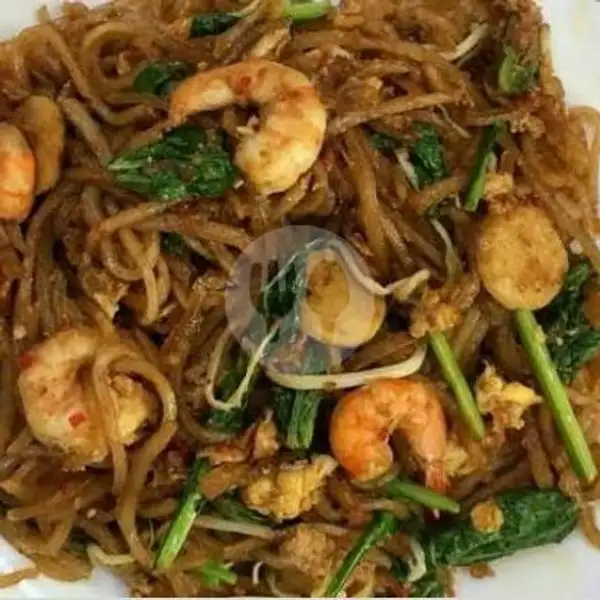 Mi Sagu Seafood(Goreng)+Teh Obeng | Nasi Goreng & Jus Dapur D'Sisters
