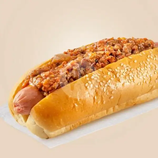 Hot Dog Beef Chili Con Carne | Circle K, Tjok Agung Tresna (Korner)