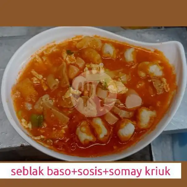 Seblak Baso + Sosis + Somay Kriuk | Seblak 77, Cempaka Putih