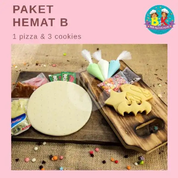 Paket DIY Hemat B (3 Cookies - 1 Pizza) | Cake, Pastry & Dimsum BnK