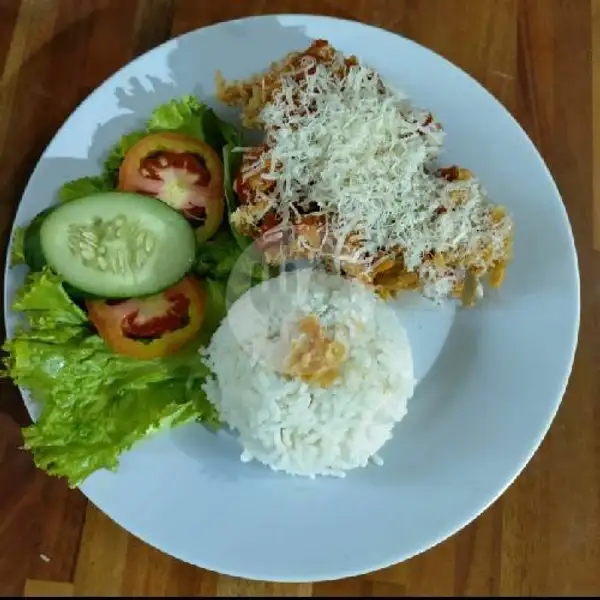 Paket Ayam Geprek Keju Dan Es Teh | Ayam Geprek & Pecel Lele Nabila, Air Padang