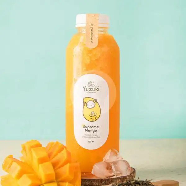 Mango Bottle Of Goodness 500ml | Yuzuki Tea & Bakery Majapahit - Cheese Tea, Fruit Tea, Bubble Milk Tea and Bread