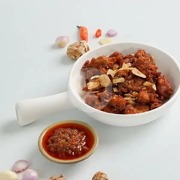 Makan Berdua Fried chicken with sambal korek bawang | Mangkokku, Dapur Bersama Sawah Besar