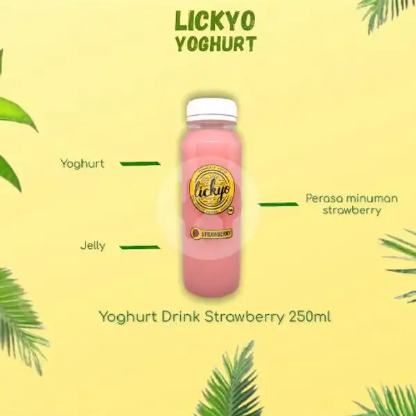 Yoghurt Drink Strawberry 250ML | LickYo Creamy Yoghurt, Reog