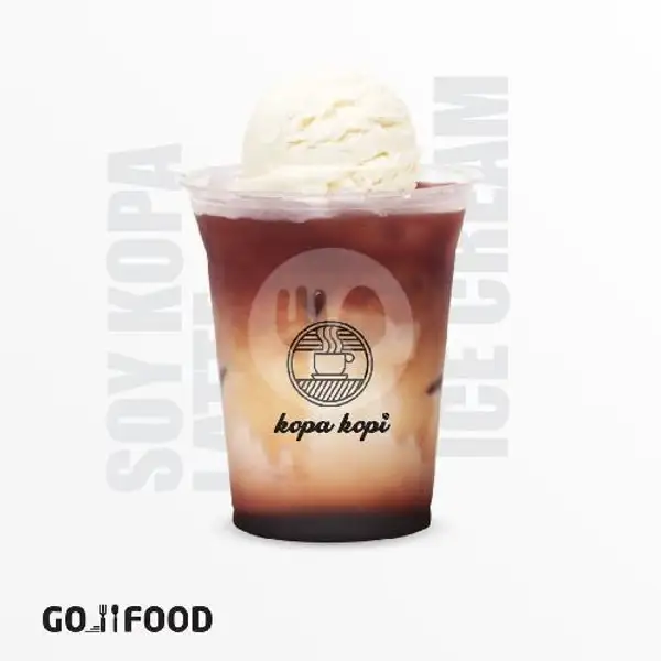 Ice Soy Kopa Latte + Ice Cream | Kopa Kopi