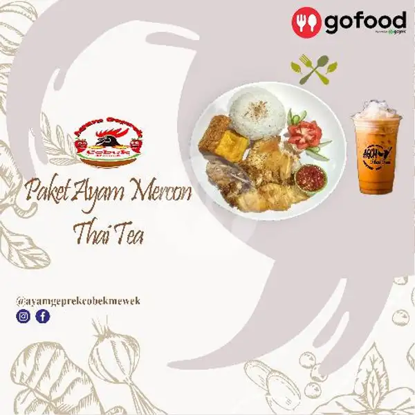 Mercon Thai Tea | Ayam Geprek Cobek Mewek Cimahi, Cihanjuang