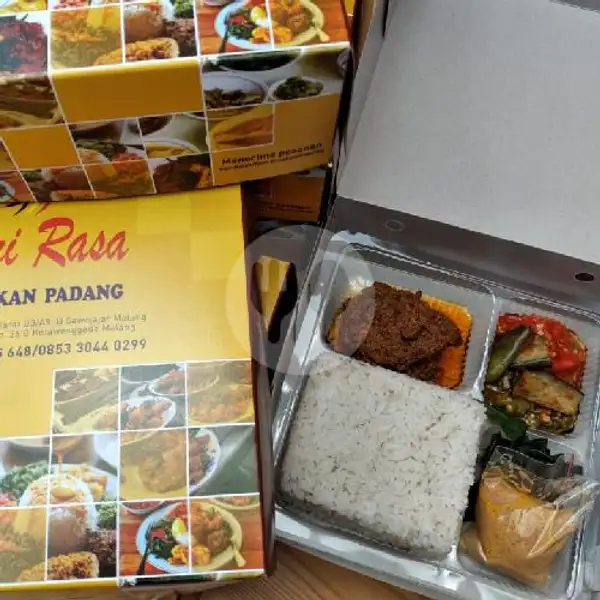 Nasi Kotak Ayam Goreng | Nasi Padang Sari Rasa (Spesial Ayam Pop & Rendang Daging), Sawojajar