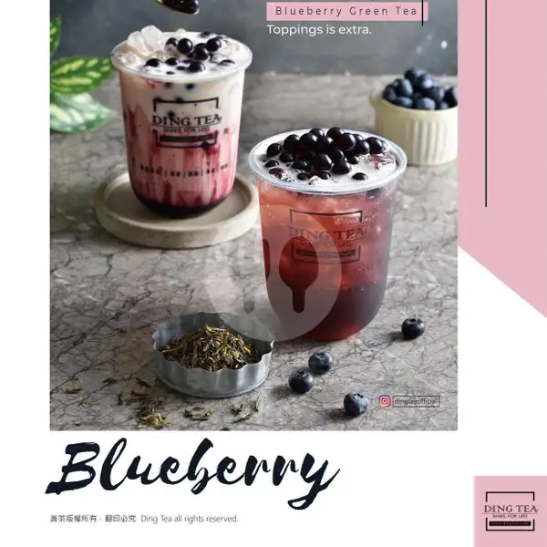 Blueberry Green Tea (M) | Ding Tea, Mall Top 100 Tembesi