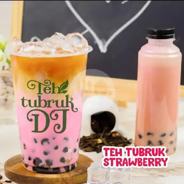 Ice Tea Tubruk DJ Strawberry (With / Without Boba) | Teh Tubruk DJ, Pesantren