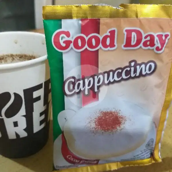 Kopi Good Day Cappuccino (panas) | Warkop Deya, Moh Sudiaman Jati Rasa Tengah